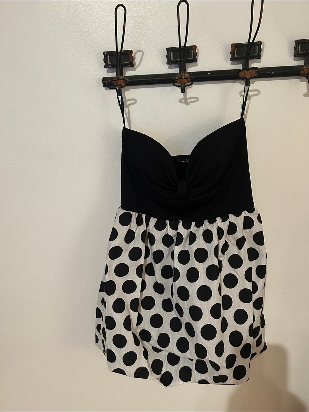 Rue21 Black and White Polka Dot Mini Dress